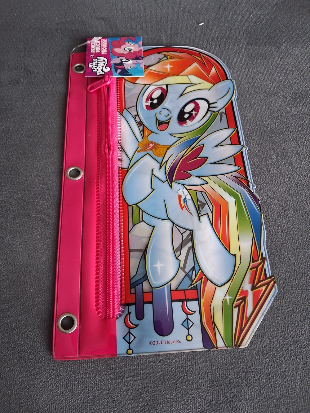 Hasbro My Little Pony Rainbow Dash Multicolor Zipper Pouch
